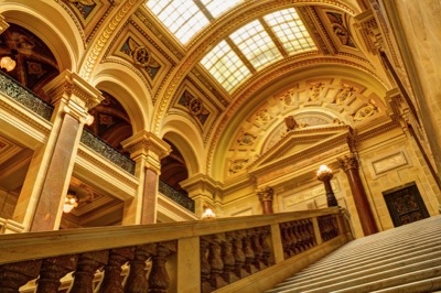 Wisconsin State Capitol - May 27, 2016 - Madison, WI, USA